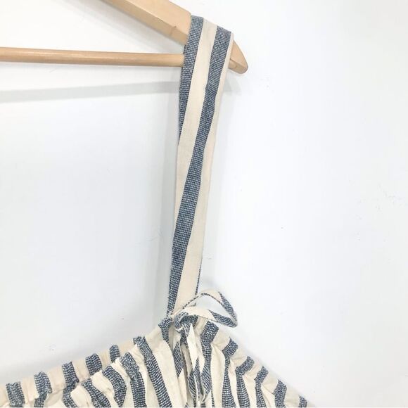 Universal Thread Blue White Striped Nautical Beach Cotton Tank Top - Picture 6 of 11